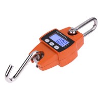 300kg/600lb Portable Mini Industrial Crane Scale Digital LCD Electronic Scales Heavy Duty Hanging Weight Hook Scales 2 Colors